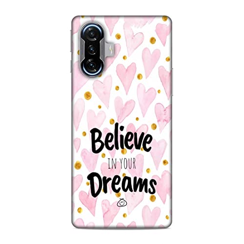 Image of Printed Mobile Back Hard Case Cover for Xiaomi Poco F3 GT | Stay Positive, Believe in Your Dreams -2196