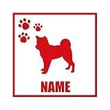 ForzaGroup 全犬種 全猫種対応 柴犬2 (135-121) 犬 イヌ 車 ステッカー 名前入れ