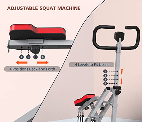 Donow Squat Machine Trainer Row Rider Squat Assist Trainer Full Body Workout #TOP3