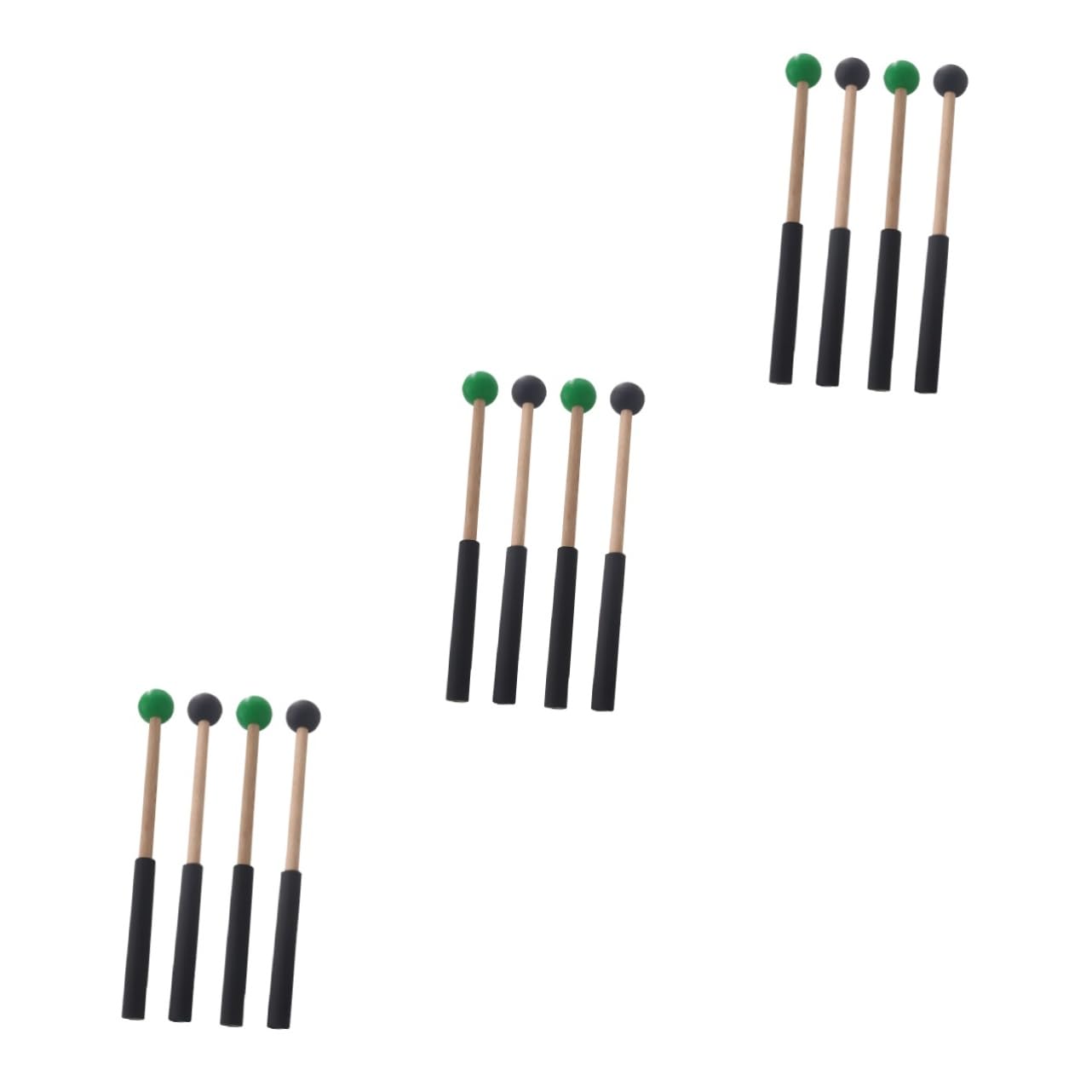 Abaodam 3 Juegos De Mazos De Percusión Para Marimba Baquetas De Lengüeta Baquetas De Escenario Mazos De Instrumentos Musicales Para Estudiantes (2 Pares X 3)