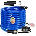 50FT Heated Water Hose for RV,Heated Drinking Water Hose with Thermostat,Lead and BPA Free,1/2" Inner Diameter,Temperatures Down to -40°F Self-Regulating,Blue Appearance