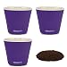 Self Watering Mini 3.5" Planter Pots (3 Pack PURPLE) Grow a Indoor Window Sill Garden. Perfect for Potting Smaller House Plants, Herbs, African Violets, Succulents, Flowers or Start Seedlings.