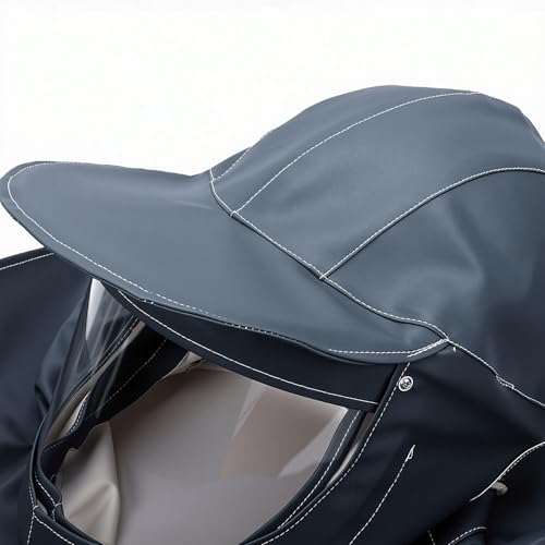 Chorro de arena y pintura: capó protector impermeable de PVC con lente doble capa 7