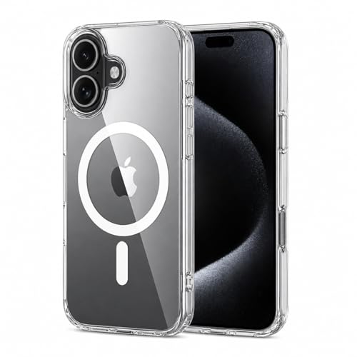 Capa Magnética para (Iphone 17) Transparente Premium compatível com Mag-Safe Anti Impacto e Anti Amarelamento (Iphone 17)