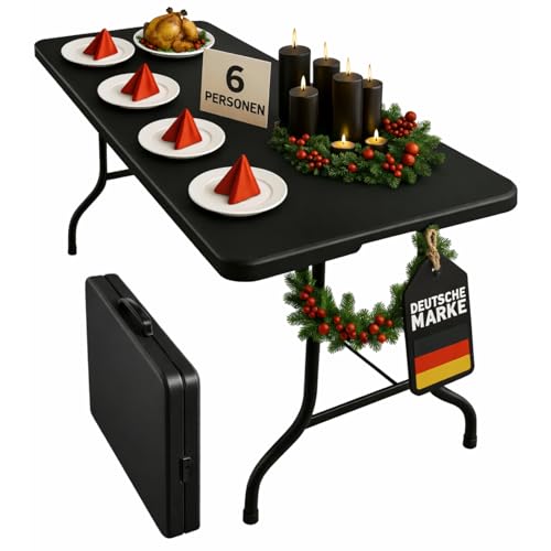 Floordirekt- Buffettisch Tisch klappbar Kunststoff 180x73 cm - Buffettisch...