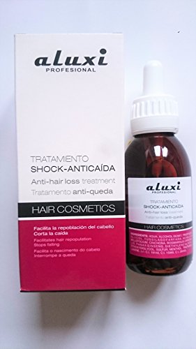 Tratamiento Shock-Anticaida Aluxi repoblacion del cabello 125ml, Líquido, Sin fragancia, Unisex-adultos, para adultos, hombres y mujeres, cualquier tipo de cabello