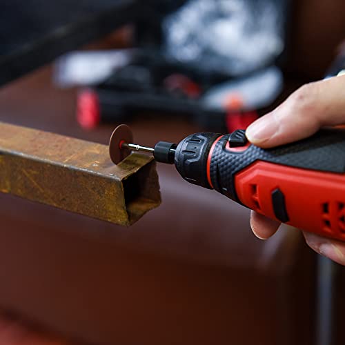 12V Cordless Rotary Tool - Antol Battery Powered Rotary Tool Kit - 1 Hour Fast Charger, 6 Variable Speed, Perfect For Cutting, Grinding, Wood Carving, Engraving, Polishing And Drilling, 49 Accessories #TOP4