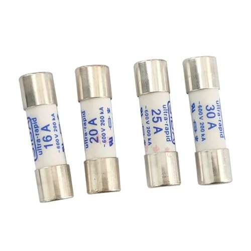 Tube fusible 10x38 GRL 8A 600V cylindrique pour protection cartouche électrique 6003434