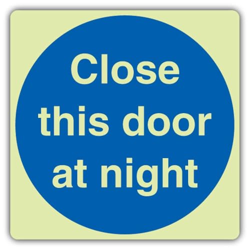Éviter les portes ouvertes la nuit avec le panneau autocollant phosphorescent