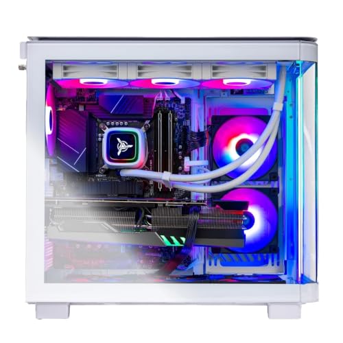 Image of Skytech Gaming King 95 Gaming PC, Intel i7 14700F 2.1GHz, NVIDIA RTX 5070 12GB VRAM, 1TB Gen4 NVMe SSD, 32GB DDR4 RAM 3200, 850W Gold ATX 3 PSU, 360 ARGB AIO, Wi-Fi 5, Windows 11, Desktop