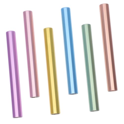 Ipetboom Nail Pen Caps 6pcs Zinc Alloy 8-9 mm Fit