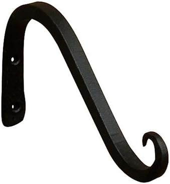 Achla Designs - Gancho angular de pared de montaje ascendente 6 - pulgadas Negro