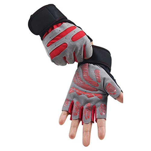 Guanti Mezze Dita Fitness Sollevamento Pesi