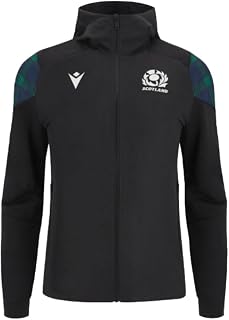 Macron 2023-2024 SCOTLAND Travel Full Zip Hoodie (Black) - Kids