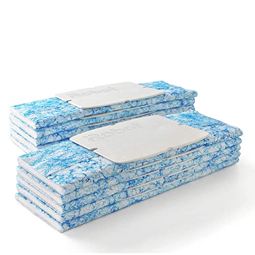 iRobot Braava Authentic Replacement Parts - Braava Jet 200 Series Wet Mopping Pads for Hardwood,Floors,Tile,Stone 10 Count (Pack of 1),Blue,White by iRobot - Used condition - US$7.12