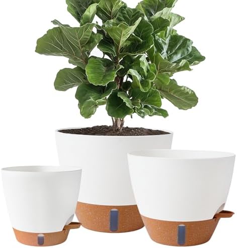 8/10/12 Inch Self Watering Pots for Indoor/Outdoor Plants - Large...
