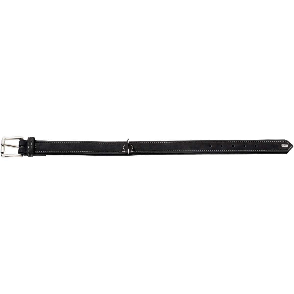 HUNTER Hunting Collar para Perro de Piel Nobuk, Resistente, Suave, 50 (S-M), Negro