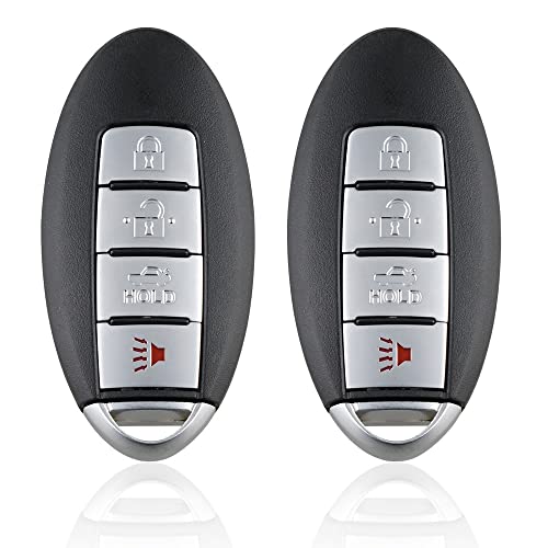 Car Keyless Entry Systems Key Fob Replacement for Nissan Altima Llave 2007-2012 and 2009-2012 Maxima FCC ID：KR55WK48903 2PCS