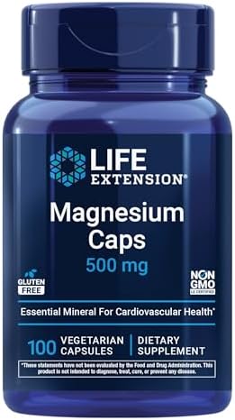 Life Extension Magnesium Caps, 500 mg, Magnesium Oxide, Citrate, ...