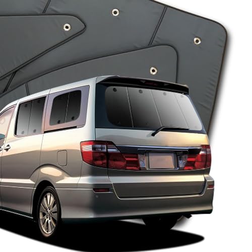 趣味職人 プライバシー サンシェード 車 アルファード 10系 リア 専用 カーテン 車中泊 グッズ 対応 『01s-a008-re』