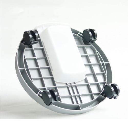 Chariot rond pour pot de fleurs avec roulettes robustes et support de jardin - 4