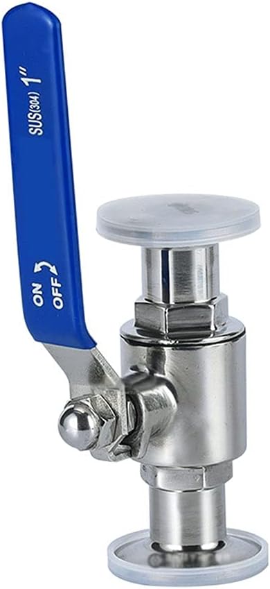 lever ball valves,ball valve,Stainless Steel Clamp Type Quick-fit Ball Valve,1/2" 3" 4" DN15- DN125 Sanitary Snap-in Straight-Through Quick-Connect Valve for Liquids Gases (Color:76mm Chuc ( Color : 7