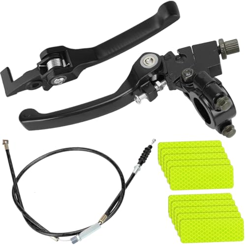 ZAMDOE 22 mm Kupplungs- und Bremshebel-Set für Pitbikes Motorradlenker klappbarer Bremshebel für 90 cc 110 cc 125 cc 140 cc 150 cc 160 cc Pitbikes für TTR 125 cc für SSR für Xmotos und für Apollo
