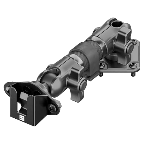 Tackform All Metal Dash Mount CB Mic & 2-Way Radio Holder Compatible w