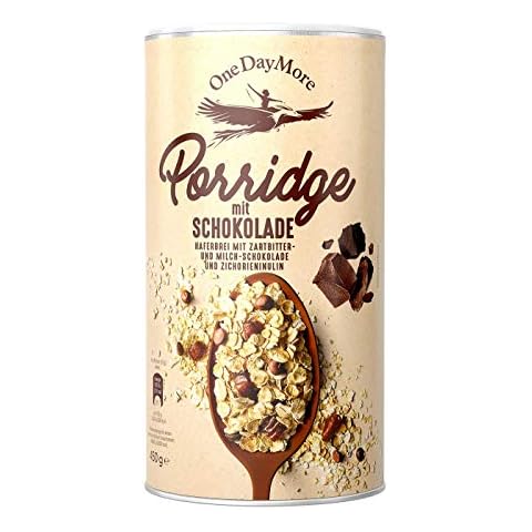 OneDayMore Zweifach Schokoladig Porridge ohne Zucker | 450g Haferbrei Schoko Zuckerfrei Müsli | Vegan Haferflocken Frühstück Aus 100% Natürlichen Zutaten | Schokolade Hafer-Porridge Essen Cover