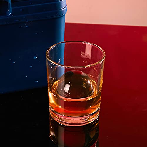 Clear Ice Ball Maker Tray - 2 Inch Ice Cube Maker Mold,4 Cavity Large Clear Ice Ball Silicone Tray, Crystal Clear Ice Sphere Maker Mold For Whiskey And Cocktail #TOP4