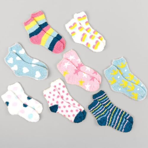 The Lakeside Collection Kids' 8-Pk. Super-Soft Cozy Socks - Girls' Icon4