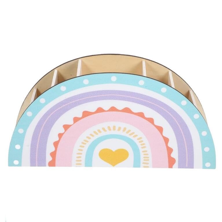 Organiseur de bureau arc-en-ciel Sixfox, le cadeau créatif idéal pour enfant