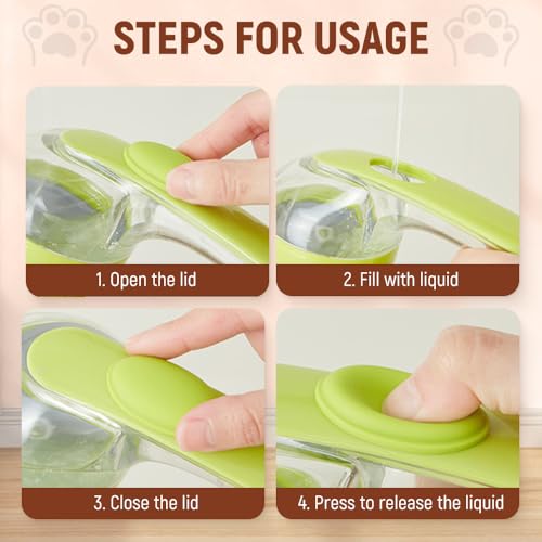 2025 New Pet Bath Brush, Dog Scrubber for Bath Dog Grooming Massage Brush for Long Short Haired Dogs Cats Shower (Blue) - Thumbnail 4