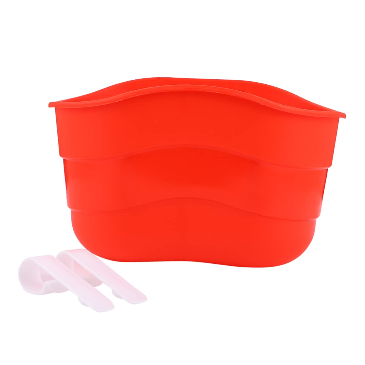 Toyvian 1Pc Bike Basket Red Plastic Hanging Basket for Scooters Bicycles Easy Tool Installation Present for Storing and Essentials