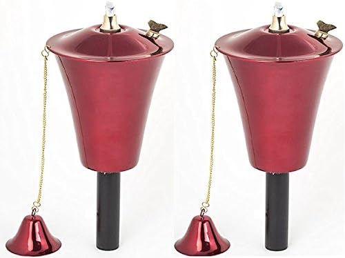 Kona Torch Set of 2, landscape torch, torch, tabletop torch, oil lamp torch (Smooth Copper)