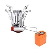 AALUO Portable Camping Stoves Backpacking Stove with Piezo Ignition,Camping Stove Travel Stove...