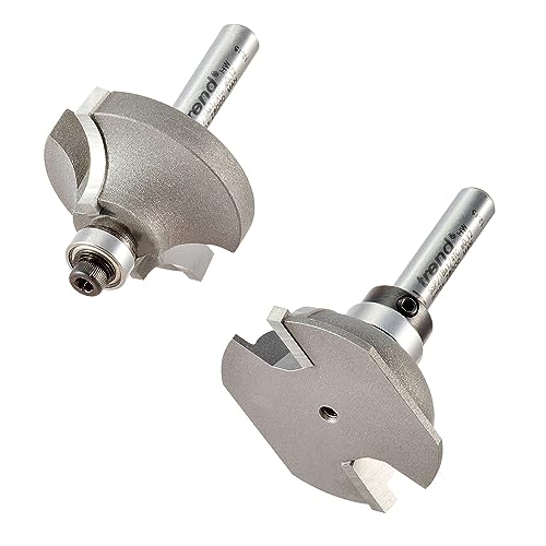 Trend Professional Shoulder Scribe/Profile Set Router Cutter, 1/4 Inch Shank, 36.7mm Cut Diameter, 9mm Cut Length, 9.5mm Bearing Diameter, TCT, SSP/1X1/4TC