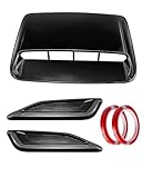 Universal Hood Air Vents Fit for Car Hood Scoop, Bonnet Vent Hood Air Intake Trim Cover, 3 Pack