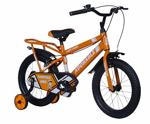 Image of EAST COAST Adorable 16T Cycle for Kids 4 to 8 Years- Bicycle for Kids 95% Pre-Assembled (Orange)