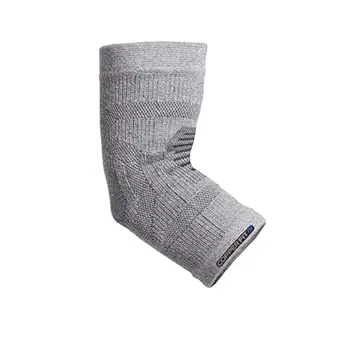 Copper Fit Mobilizer Elbow Sleeve – Mobility, Pain, Swelling, Inflammation, Circulation - Advanced Recovery for Arthritis, Tendonitis, Golf and Tennis Elbow Brace for Men and Women (Gray, Small/Medium)