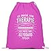 shirt-o-magic Keyboardspieler: Therapie? Keyboard! - Baumwoll Gymsac -37cm-46cm-Fuchsia