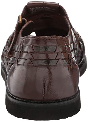 Deer Stags Men's Huarache Sandal, Dark Brown Smooth, 10.5 #TOP2