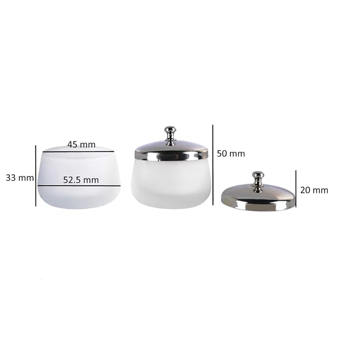mollensiuer copa de cristal mate para uñas con tapa miniatura 2