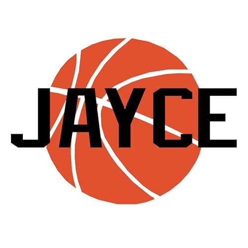 Custom Name Basketball Wall Decal - Boys Girls Personalized Name Basketball Sports Wall Sticker - Custom Name Sign - Custom Name Stencil Monogram - Boys Girls Room Wall Decor