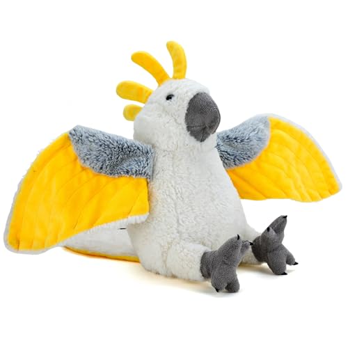 Image of TOYTALES Cockatoo Plush Bird Stuffed Animal Toy | Soft Parrot Plush for Kids & Baby | Cute Animal Soft Toy Gift for Bird Lovers, Children & Nursery Decor | 25CM