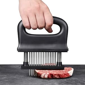 Meat Tenderizer Tool,Meat Tenderizer Needle,48 Blade Stainless Steel,Removable, Meat Tenderizer Mallet, Cooking Gadgets, Beef, Pork, Chicken, BBQ,Dishwasher Safe.