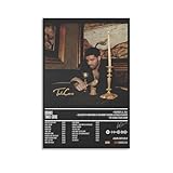 ZANLIART Drake Take Care Album Cover Canvas Print Music Poster for Room Aesthetic Unframe:16x24inch(40x60cm)