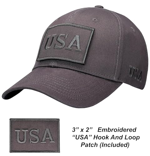 Image of Antourage American Flag Unisex Baseball Hat for Men and Women | USA Flag Mesh Snapback Flat Visor Cap + 2 Patriotic Patches