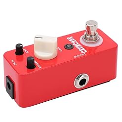 Effecteur de guitare électrique, pédale de distorsion à gain élevé entièrement en métal avec lumière LED pour basse - Les Beatles, Paul McCartney, John Lennon, RIngo Starr, George Harrison