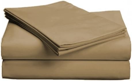 SleepyNights EGYPTIAN COTTON HOTEL QUALITY COFFEE FLAT SHEET - DOUBLE BED SIZE